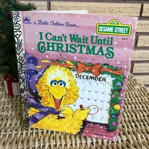 80's "I Can't Wait Until Christmas" Book - Sesame Street - Little Golden Book